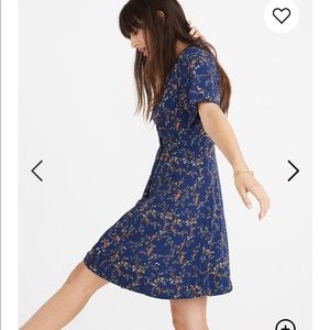 Amaranth Wrap Dress in Moonless Floral